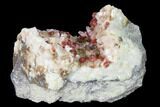 Roselite Crystal Clusters and Calcite on Dolomite - Morocco #141661-2